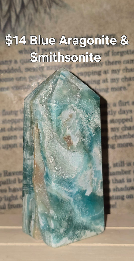 S0158 Blue Aragonite & Smithsonite
