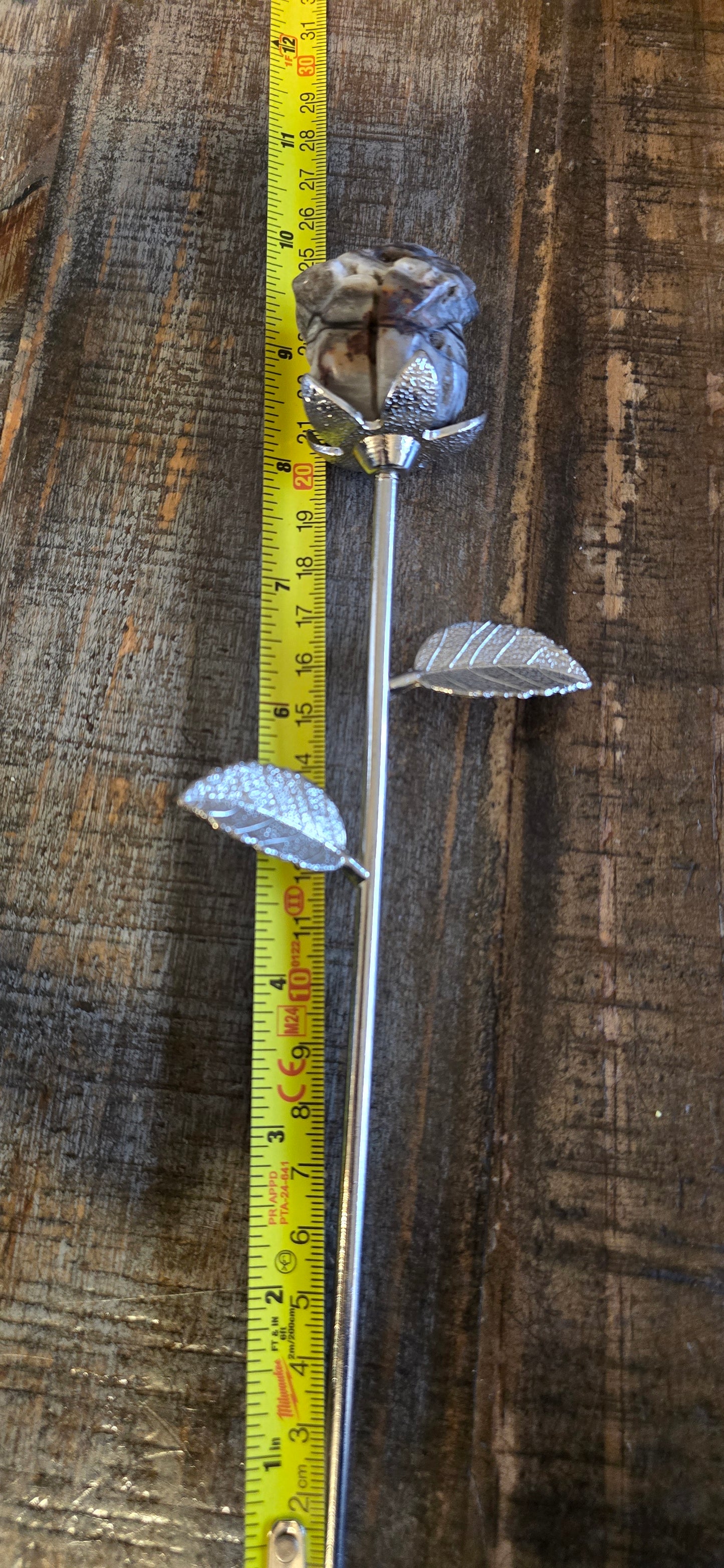 S0313 Large Silver Stem Rose