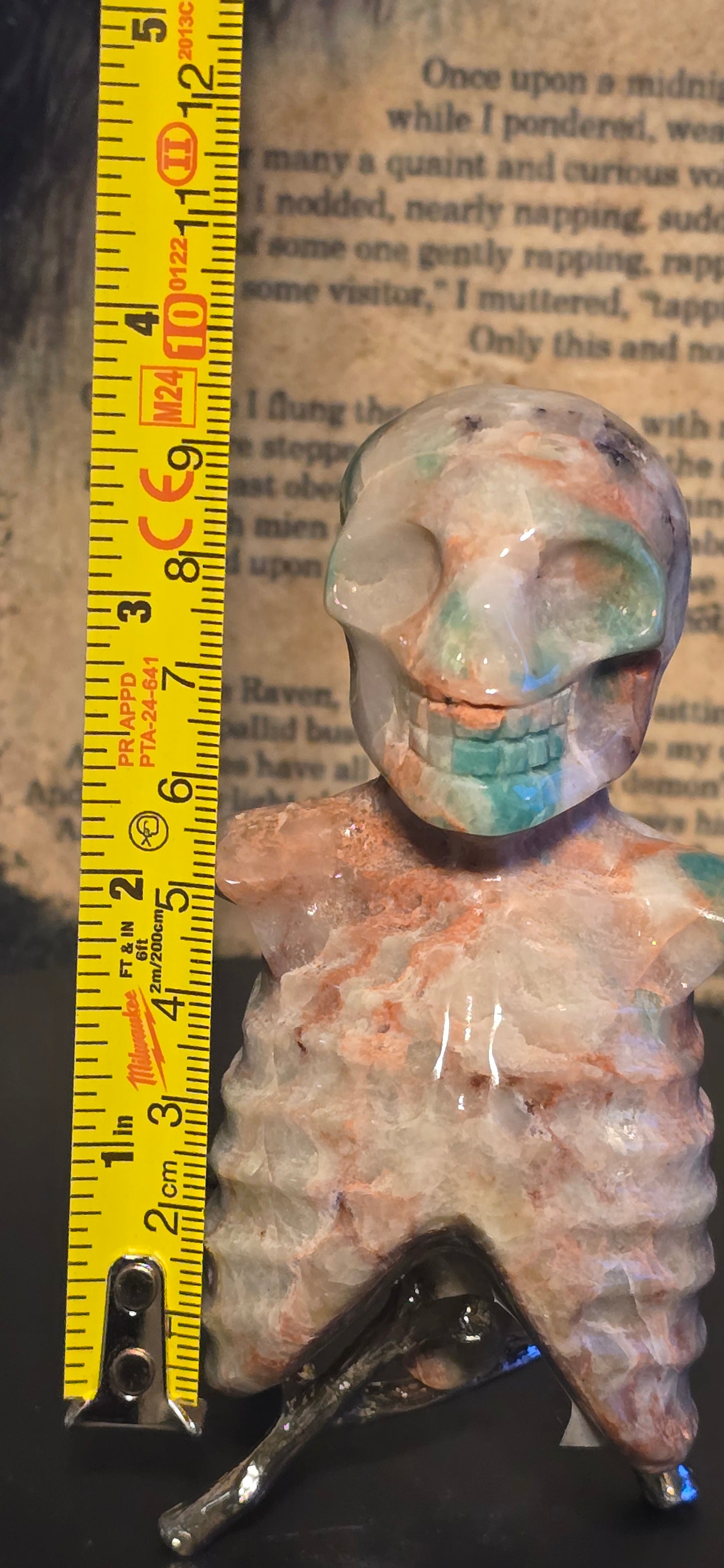 S0152 Fire Amazonite Skeleton