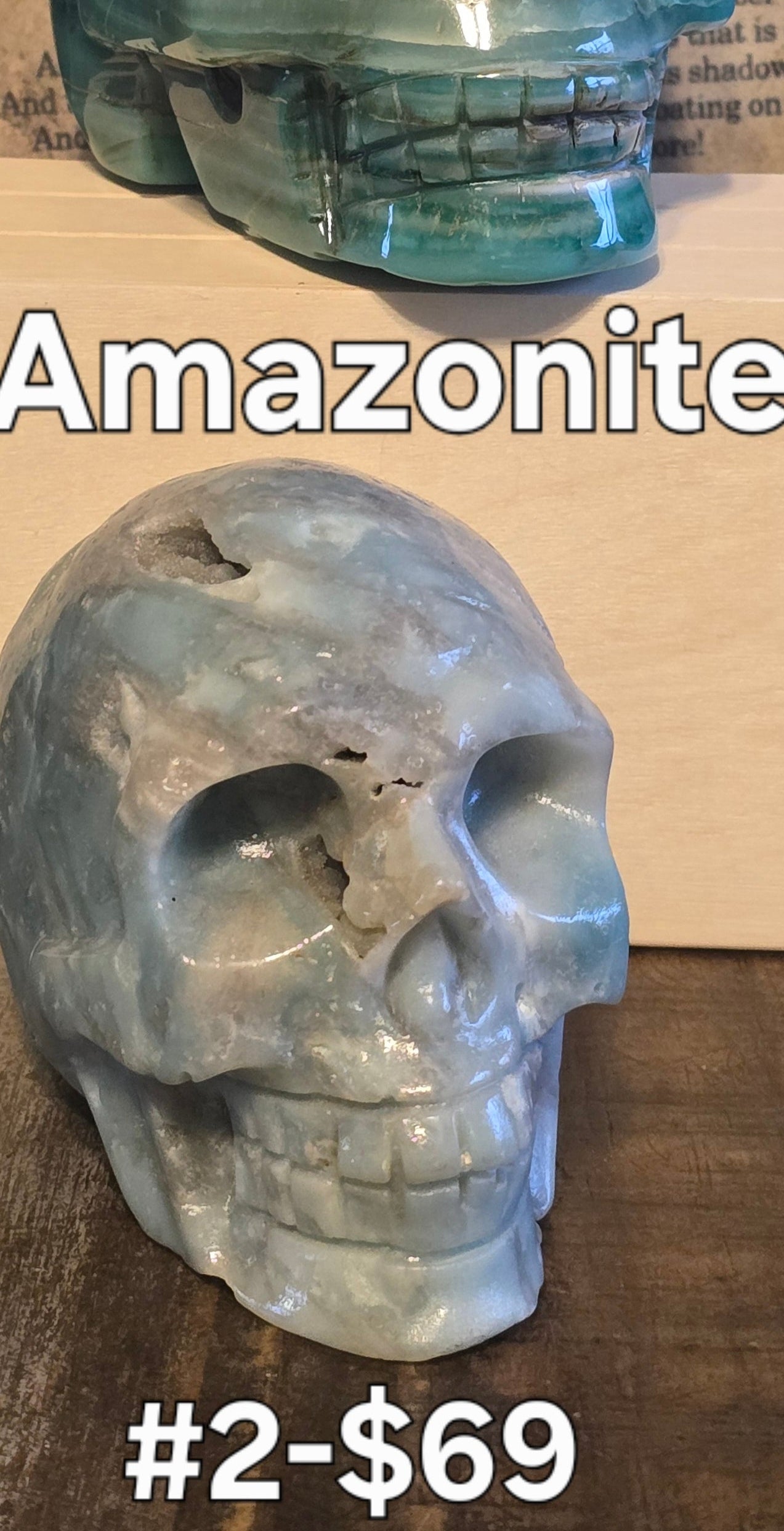 S0148 Amazonite Skull