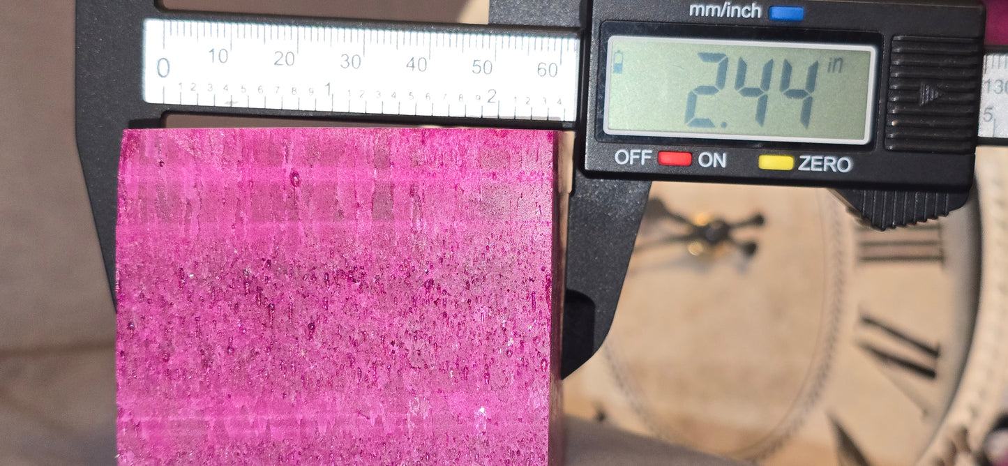 Honeycomb Ruby Floating Cube