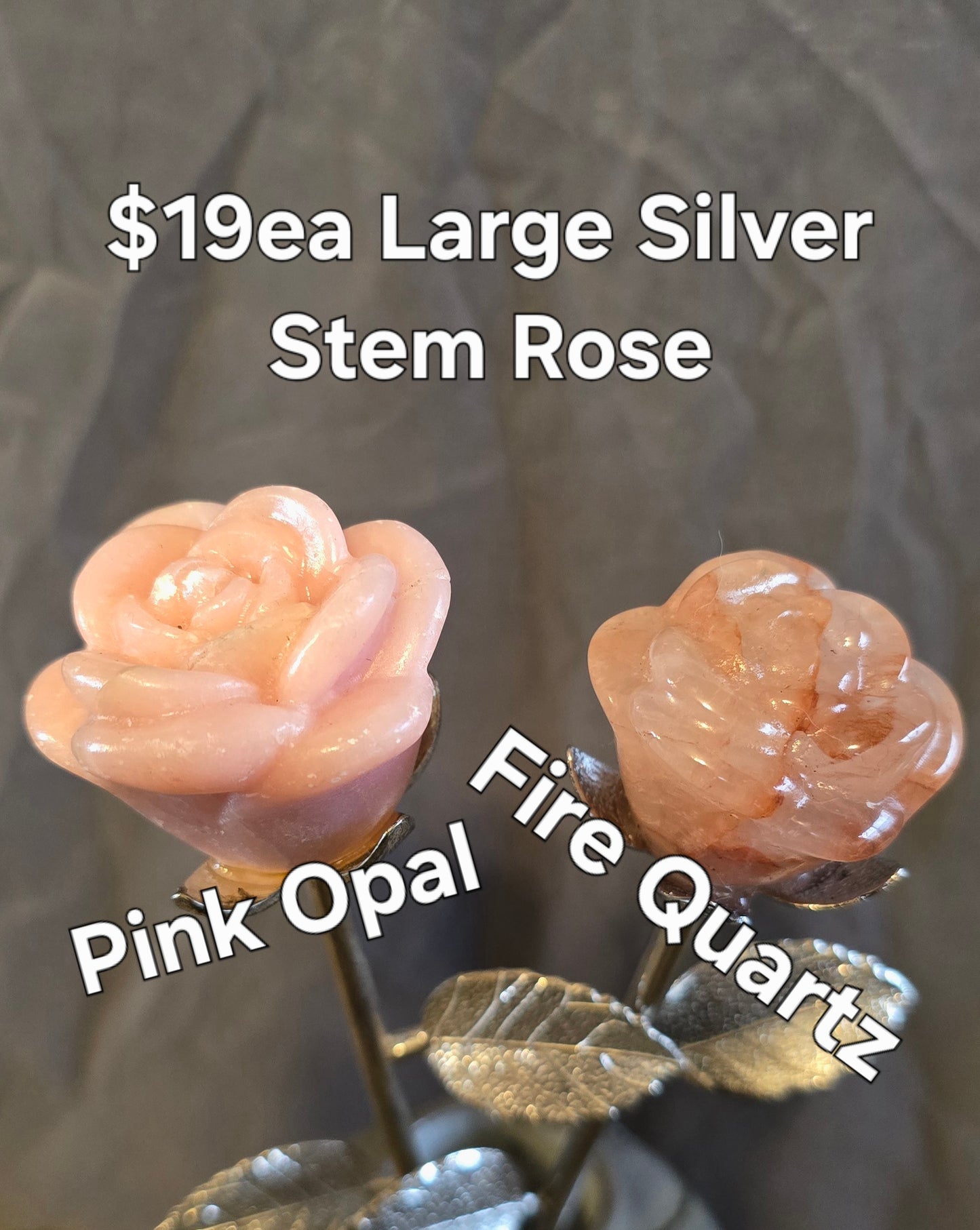 S0313 Large Silver Stem Rose